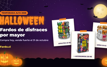 Fardos de disfraces por mayor para Halloween 2026 en Fardo.cl