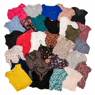Saco blusas mujer fancy verano premium europeo 25 kilos - variedad de estampados y colores