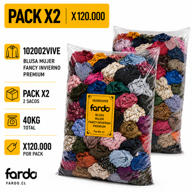 pack x2 blusas fancy invierno mujer premium fardo