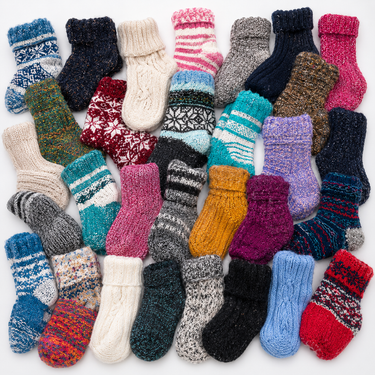 Saco Europeo Calcetines de Lana Premium 25 Kilos | Hombre, Mujer y Unisex para Reventa