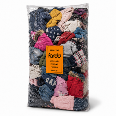 Saco Europeo Ropa Niño Mixto Invierno Premium 20 Kilos | 0 a 12 Años para Reventa
