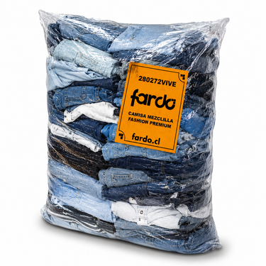 Saco camisas y blusas denim mezclilla premium 20kg hombre y mujer - Fardo.cl