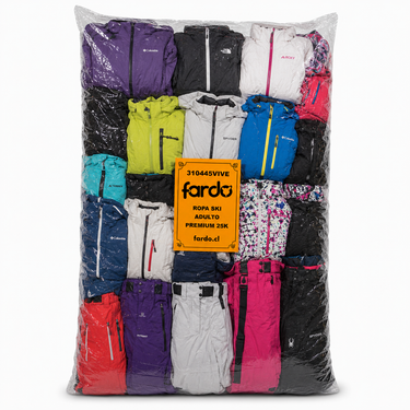 Fardo Ropa Ski Crema Premium Adulto – 25 Kilos | Ideal Rental de Nieve y Reventa