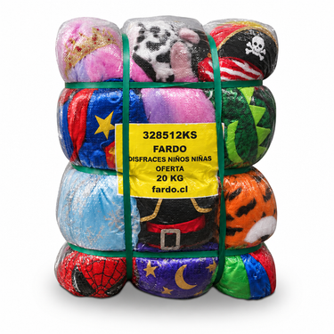 Fardo Disfraces Niños Niñas Oferta 20 kg SKU 328512KS – Fardo.cl (FOTO REFERENCIAL)
