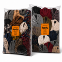 Pack de abrigo 3/4 mujer 340652VIVE y blazers de invierno 340492VIVE: un saco de cada componente con etiquetas Fardo, sobre fondo blanco. Foto referencial.