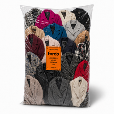 Saco Abrigos Mujer Tres Cuartos Premium 33 Kilos - Europeo Mayorista