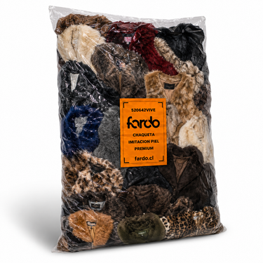 Saco Europeo Chaqueta Imitación Piel Mujer Premium 20 Kilos - Faux Fur por Mayor | Fardo.cl