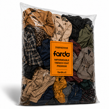 Saco trench coat y gabardina mujer premium 20 kg - ropa importada por mayor