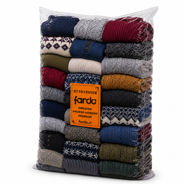 fardo sweaters grueso hombre premium