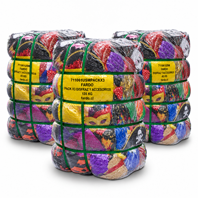 Pack X3 - Fardo Disfraz y Accesorios 135 kg