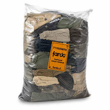 Saco pantalones cargo y joggers hombre y mujer 25kg - mayorista Fardo.cl