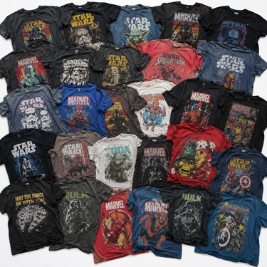 fardo americano poleras star wars marvel hombre