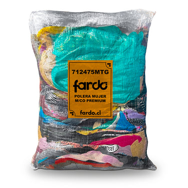 Saco Poleras Mujer Manga Corta Premium 25 kg