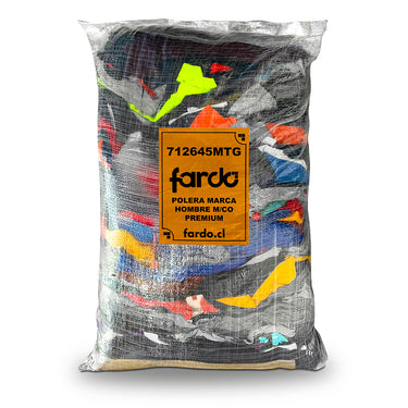 Saco Polera Marca Hombre Manga Corta Premium 25 kg