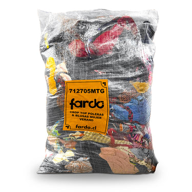 Fardo Crop Top Poleras & Blusas Mujer Verano 25 kg