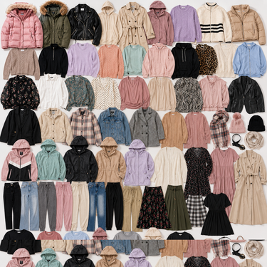 Mixto invierno tallas grandes mujer premium 25 kg detalle - Fardo.cl