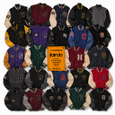 Selección de chaquetas varsity y college estilo universitario en saco de 25 kilos – Fardo.cl