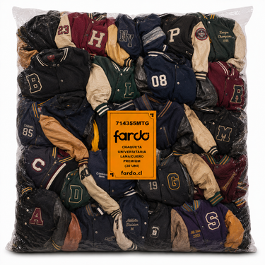 Saco Chaqueta Universitaria Lana/Cuero Premium 25 Kg