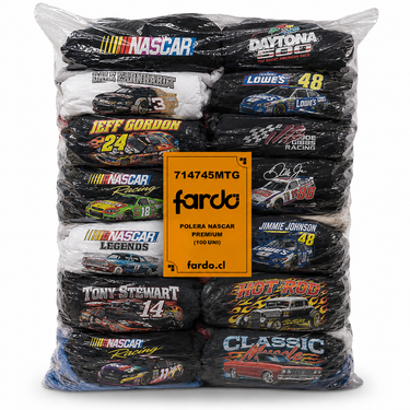 Saco Poleras Nascar Premium (100UNI)