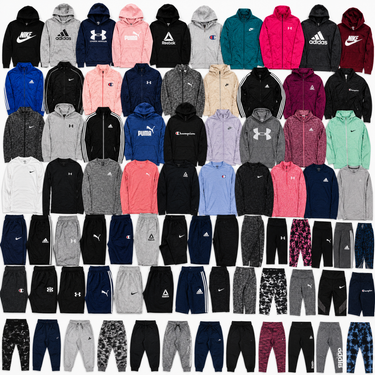 Flatlay ropa deportiva usada americana saco 20 kg 714922EMB (FOTO REFERENCIAL)