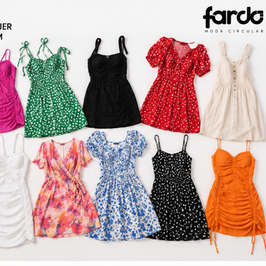 Mini vestidos mujer verano premium SKU 716451AUP - flatlay referencial