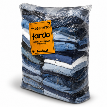 Saco camisas y blusas denim mezclilla premium 25kg hombre y mujer - Fardo.cl