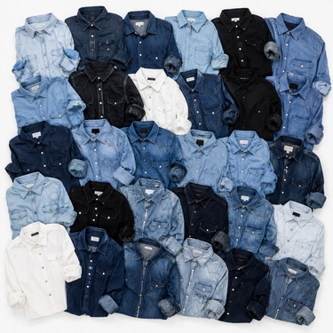 Camisas denim mezclilla mayorista para reventa - Fardo.cl