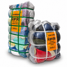 Pack de ropa hombre marcas verano 724195USM y chaquetas livianas hombre 320612GM: dos fardos con etiquetas Fardo sobre fondo blanco. Foto referencial.
