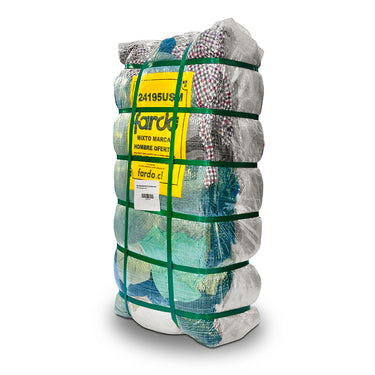 Pack X2 - Ropa Hombre Marcas Verano + Chaquetas Livianas Hombre Oferta 45 Kg – incluye Ropa Hombre Marcas Verano 25 kg (foto referencial)