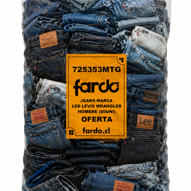 saco jeans marca lee wrangler hombre oferta