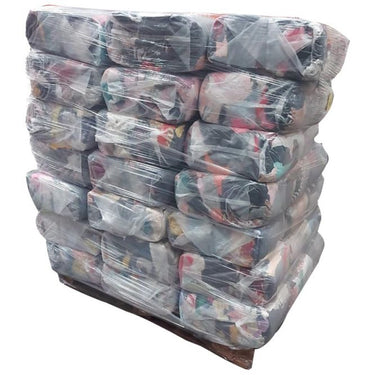 Pack X500 Kilos - 500 Bolsas De Paño De Polera Algodón Cortada Colores en formato 1 Kilo