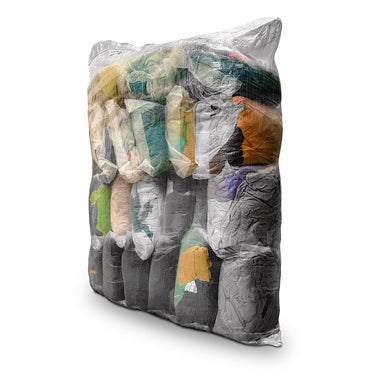 Saco de bolsas de paños de algodón de colores para limpieza – Fardo.cl