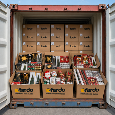 Contenedor Menaje Navideño Nuevo LDL por Kilo – 7.000 kg Aprox | Decoración Navideña para Reventa