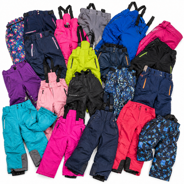 Fardo Pantalón Ski Niño Premium 45 Kilos | Ropa de Nieve para Reventa y Ski Rental