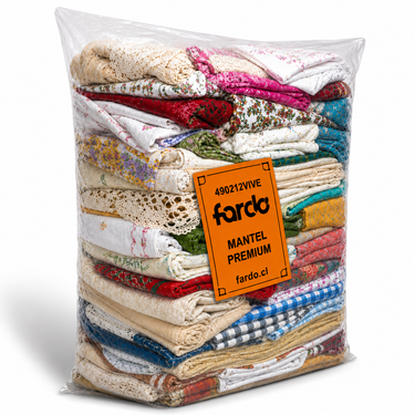 Pack X2 - Ropa de Cama + Manteles Premium 45 Kg – incluye Manteles Ropa Casa 20 kg (foto referencial)