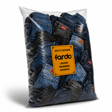 Saco jeans hombre oferta 20 kg - ropa importada por mayor