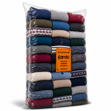 Saco sweater hombre premium 20kg por mayor - venta al por mayor Fardo.cl