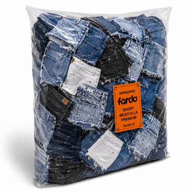 Pack X2 - Shorts XL + Shorts Mezclilla Mujer Verano Premium 45 Kg – incluye Shorts Mezclilla Mujer Premium 20 kg (foto referencial)