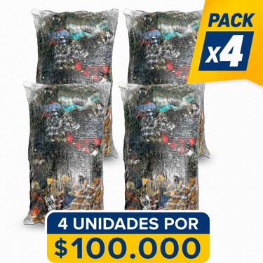Pack x4 Camisas y Blusa Franela Oferta 20 kg