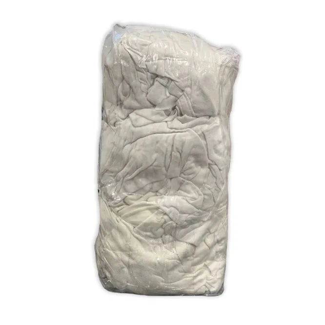 Bolsa Paños de Polera Algodón Blanco 1 kg - Disponible