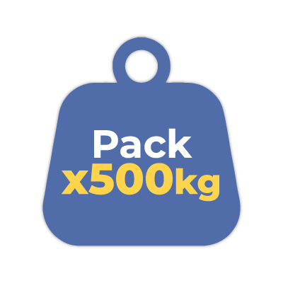 PACK X500 Kilos - Bolsa Paños de Polera Algodón Blanco 1K